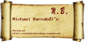 Michael Barnabás névjegykártya